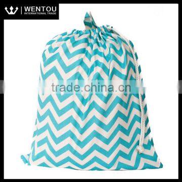 Wholesale Chevron Polka Dot Laundry Tote With Drawstring