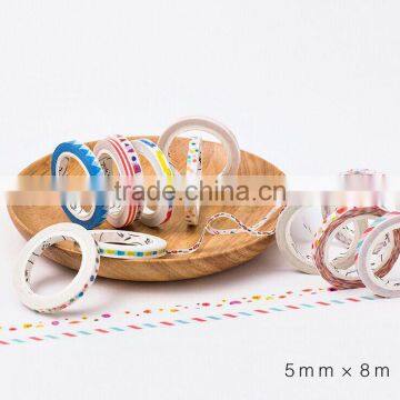 5mm*8m Decoration Washi Paper Customized Adhesive Paper Planner Accessories photo-3