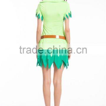 Walson Clothes Apparel Green Witch Hunter Peter Pan Fancy Dress Fitness Halloween Cosplay Costume