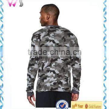 2016 Men Fashion Camo Sport Clothing Crewneck Sweatshirt for Wholesale photo-2