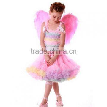 Cheap 2015 Multi Color Summer Boutique Baby Dance Tutu Skirts Chiffon Pettiskirt Tutu Newborn Valentine Petit Skirt Fluffy photo-3