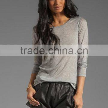 Long Sleeve Grey Tee Shirt