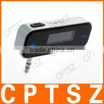 3.5mm Wireless In-car Handsfree & Fm Transmitter For Mobile Phone Audio Devices