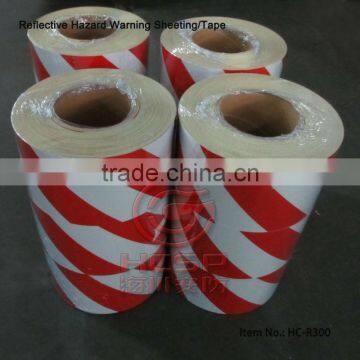 Reflective Hazard Warning Sheeting/Tape Quality Engineering Grade Striped Reflective Marking Tapes photo-4