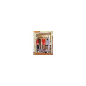 Aluminum Frame Champagne Rotating Clothes Rack, 1900mm Height Revolving Metal Garment Rack