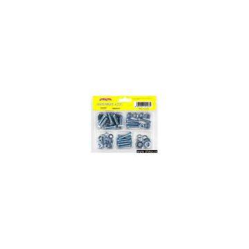 64pcs   hardware assortment(hexagon bolt packed in the blister,sold very well in the super market)