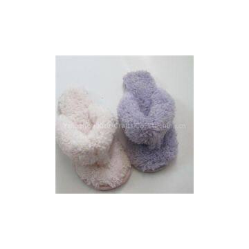 Plush Comfortable Flip Flops Wholesale Ladies Shoes