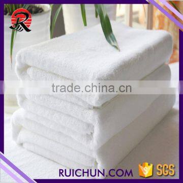 100% cotton white dobby terry used hotel towels