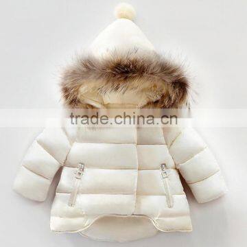 Faux-Fur Hooded Children Girls Winter Coat Baby kids Overcoat Padded Down Coats M7082901