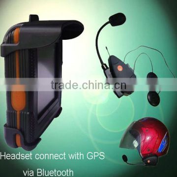 motocycle helmet bluetooth headset WITHOUT INTERCOM FUNCTION