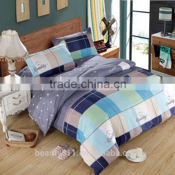 Hot sale cotton or cotton blended jacquard or plain bed sheet quilt bedding set for hotel use BS376