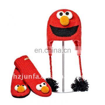 fashional elegant cute popular design sell well animal hat glove set