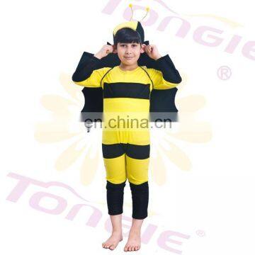 2015 Newest Yellow Bee costume Kids Animal Movie cosplay Costumes with wing