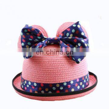 HEN-0063 hen party supplier accessories ideas novelty pink bowler hat with bow tie