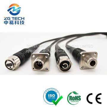 2 Core Socket and Plug ODC FTTA Armoured Fiber Optic Patch Cord photo-3