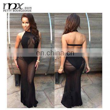 New design halters mature women sexy clubwear dress