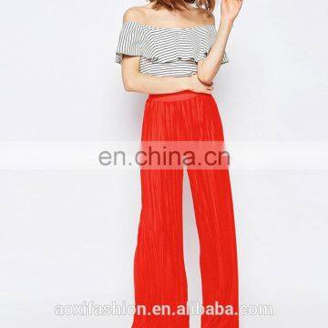 Guangzhou clothing OEM service casual loose wide leg latest ladies hot pants