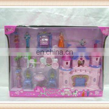 hot sell plastic girl toy small dream castle toy