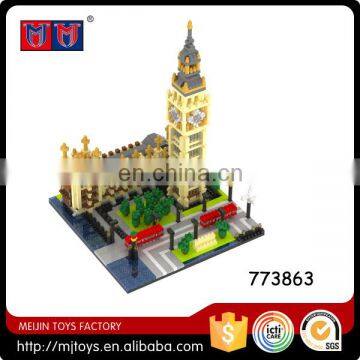 1641pcs building block for Elizabeth Tower Big Ben diamond block for sale