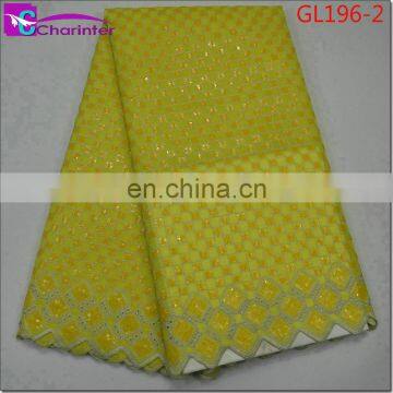 High Quality African French Organza Lace GL196 photo-3
