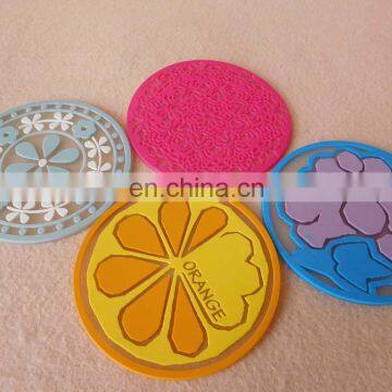 Non-slip Coaster Pvc Tea Cup Mat With 2D Logo photo-5