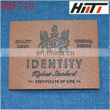 custom leather clothing labels
