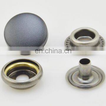 For clothing colored gunmetal metal snap button 15mm brass