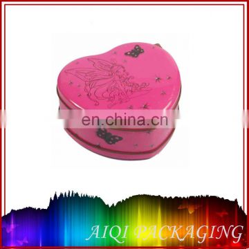 wholesale wedding favor heart shape metal tin box supplier