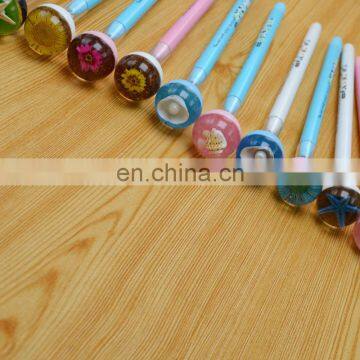 Office and School Novelty Fancy Creature Ballpoint Pen for Children and Kids With Spiral Shell,flower,starfish,scorpin photo-4