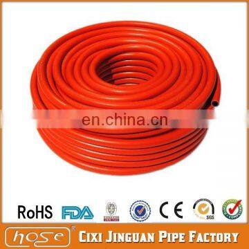 Home Application Orange Color 8mm PVC High Pressure Gas Hose, Flexible Natural Gas Hose For Stove