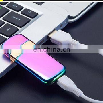 Double Arc Double-sided Ignition USB Electronic Lighter Men's Business Lighter