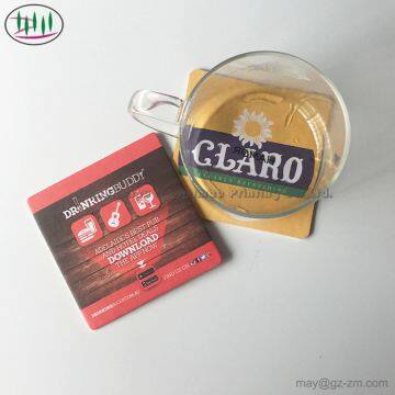 Absorbent Paper Coaster For Drink Bar