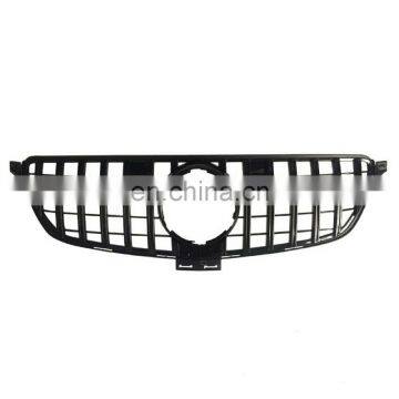 Front GT R Black Grille Grill For Mercedes Benz ML W166 ML300 ML350 ML400 12-15