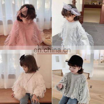 8276/Dress Beautiful Comfortable Spring Sweatshirts for Baby Girls Cotton Boutique Girls Loose Top