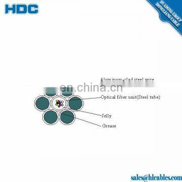 IEE standard cable aereo monomodo opgw de guarda 38 kv fiber inner sus tube 12 Fiber 24Fiber 70 MM2 Factory price