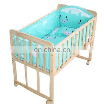 2020 Mothers Wise Choice 100% Cotton Bumper Set Cartoon Printed Soft Multi Size Baby Crib Bed Linen Comforter Bedding Set photo-2