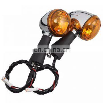 Stugis Motorcycle LED Turn Signal Indicators Light Amber Blinker For Indian Scout Sixty BOBBER 14-19