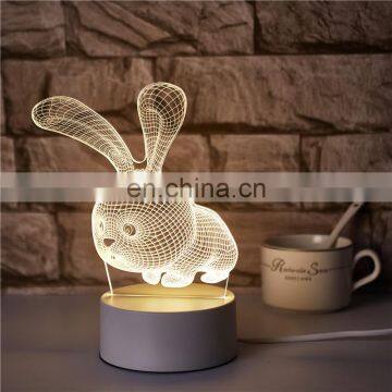 3D LED Night Light Optical Illusion Desk Table Lamp photo-2
