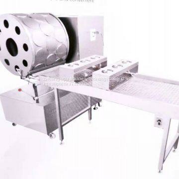 Electric spring roll leather machine