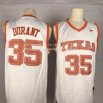 Texas Longhorns #35 Durant White Jersey