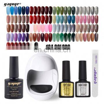 Poly gel Buffer Nail File Shimmer With UV Gel Nail Polish Kit Light