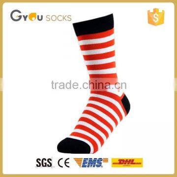 Fashion Japan girls red and white cotton tube socks wholesale