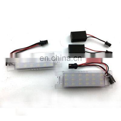 Carest 2Pcs/Pair 18 LED Car License Plate Lights Number Plate Lamp For Opel/Vauxhall/Corsa/Zafira Error Free