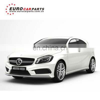 A class w176 A180 A200 A260 to A45 body kit for  w176 A180 A200 A260  A45 body kit with front bumper grill and muffler tips