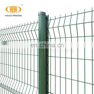 Peach Post Bent Curve Welded Wire Mesh Fence