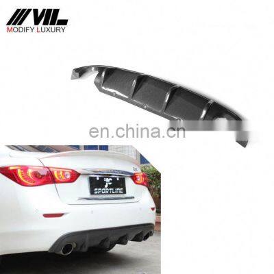 Modify Car Carbon Q50 Rear Bumper Diffuser for Infiniti 2014 UP