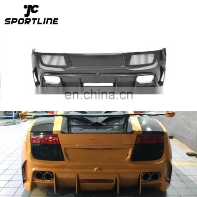 D style Carbon Fiber Rear Bumper Body Kit for Lamborghini Gallardo LP550 LP560 LP570 08-12