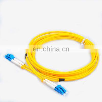 2meter lcupc duplex  G652d PVC/LSZH 2mm DX fiber optic patchcord/jumper/assembly Cordon de brassage en fibre