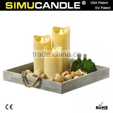 LED Candle with flickering flame, with USA and EU Patent