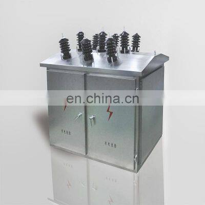 Efficiently and reliably overhead distribution feeder pole top capacitors banks systems